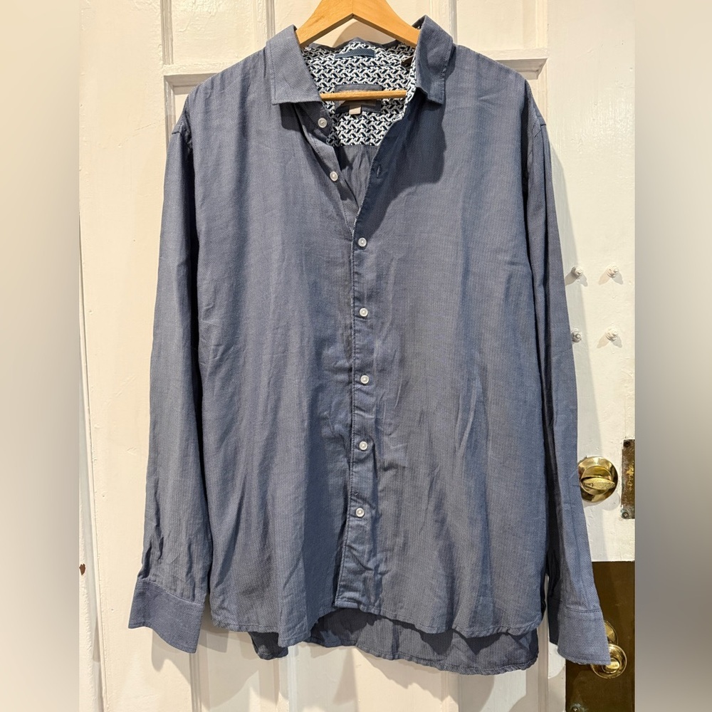 Ted Baker Charcoal Casual Button-Down Shirt